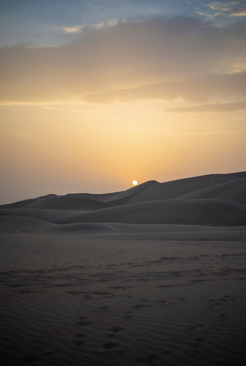 Bedouin camp at dusk